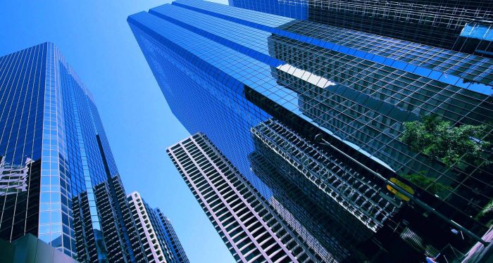 edificios en contrapicado